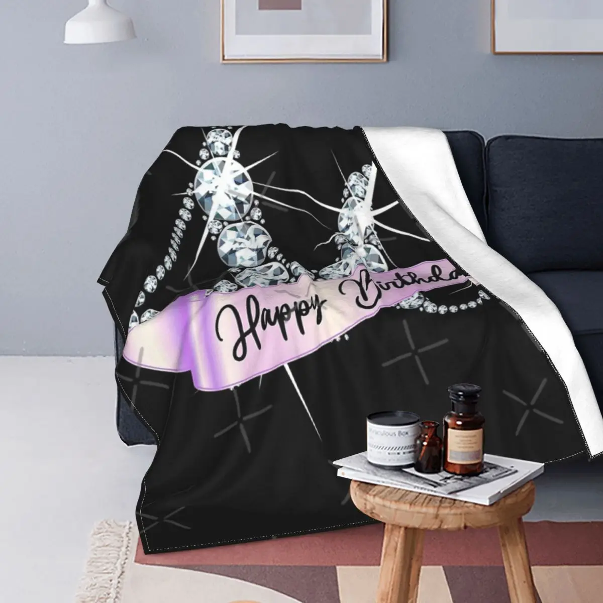 

Одеяло с бриллиантами на день рождения 40-го дня рождения, покрывало на кровать, клетчатое покрывало, покрывало 150, милое одеяло, плед и одеяло