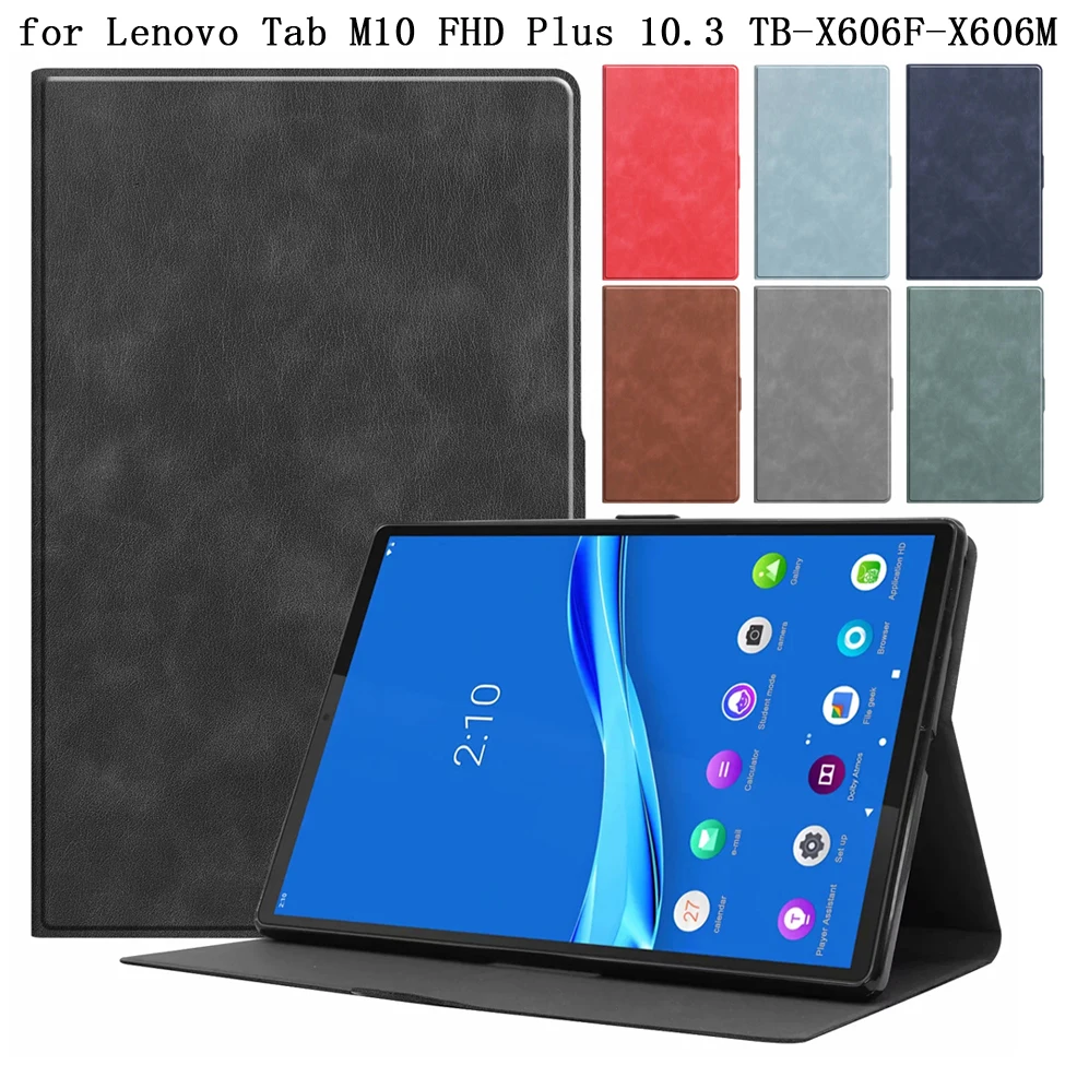 Твердый чехол для планшета из искусственной кожи Lenovo TabM10 Tab M10 FHD Plus 2nd Gen X606F X606M с