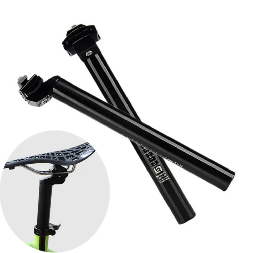 

1PC Bike Seat Post Black Aluminum Alloy Metal Mountain Bike Cushion Saddle Seat Tube Bicycle Seat Post Seatpost