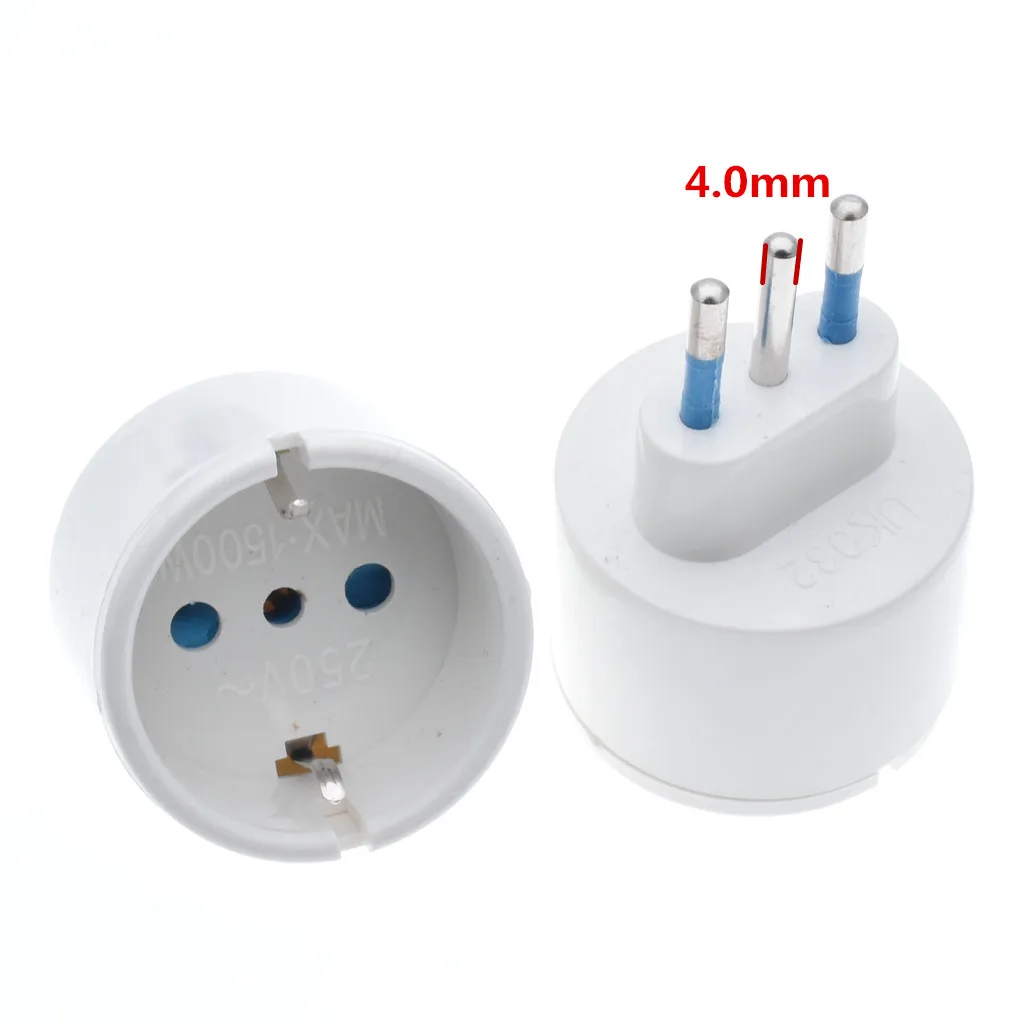 Европейская вилка ЕС в Италию стандартная розетка адаптера питания 10 А