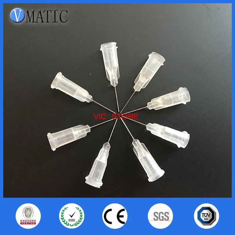 Free Shipping 27G Clear Color 0.5'' Tubing Length 100Pcs Precision S.S. Dispense Tip Plastic Syringe Needle 1/2 Inch |