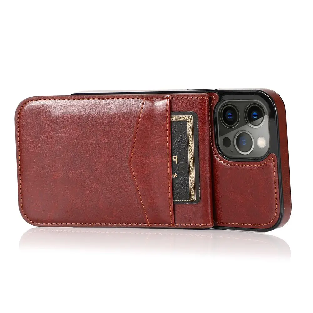 

Card Case For Iphone 12 Pro Max Case Cover PU Leather Shockproof Etui Coque For Iphone 12 Pro 12 Mini Cases Stand Phone Fundas