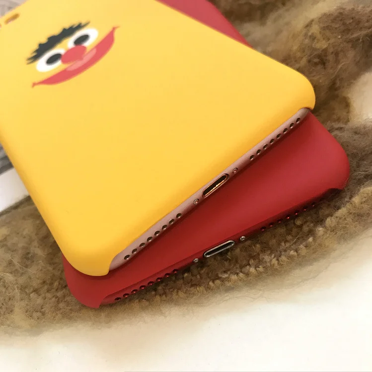 Милый мультяшный чехол для iPhone Xr X Xs Max Задняя панель 6 6S 7 8 Plus матовый телефона Smile