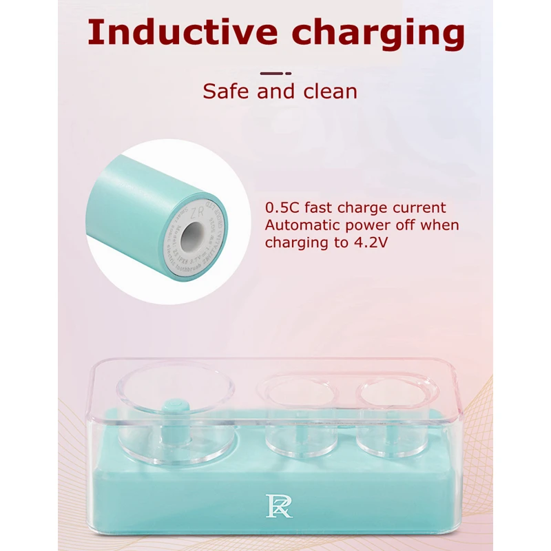 Электрическая зубная щетка IPX8 перезаряжаемая водонепроницаемая автоматическая