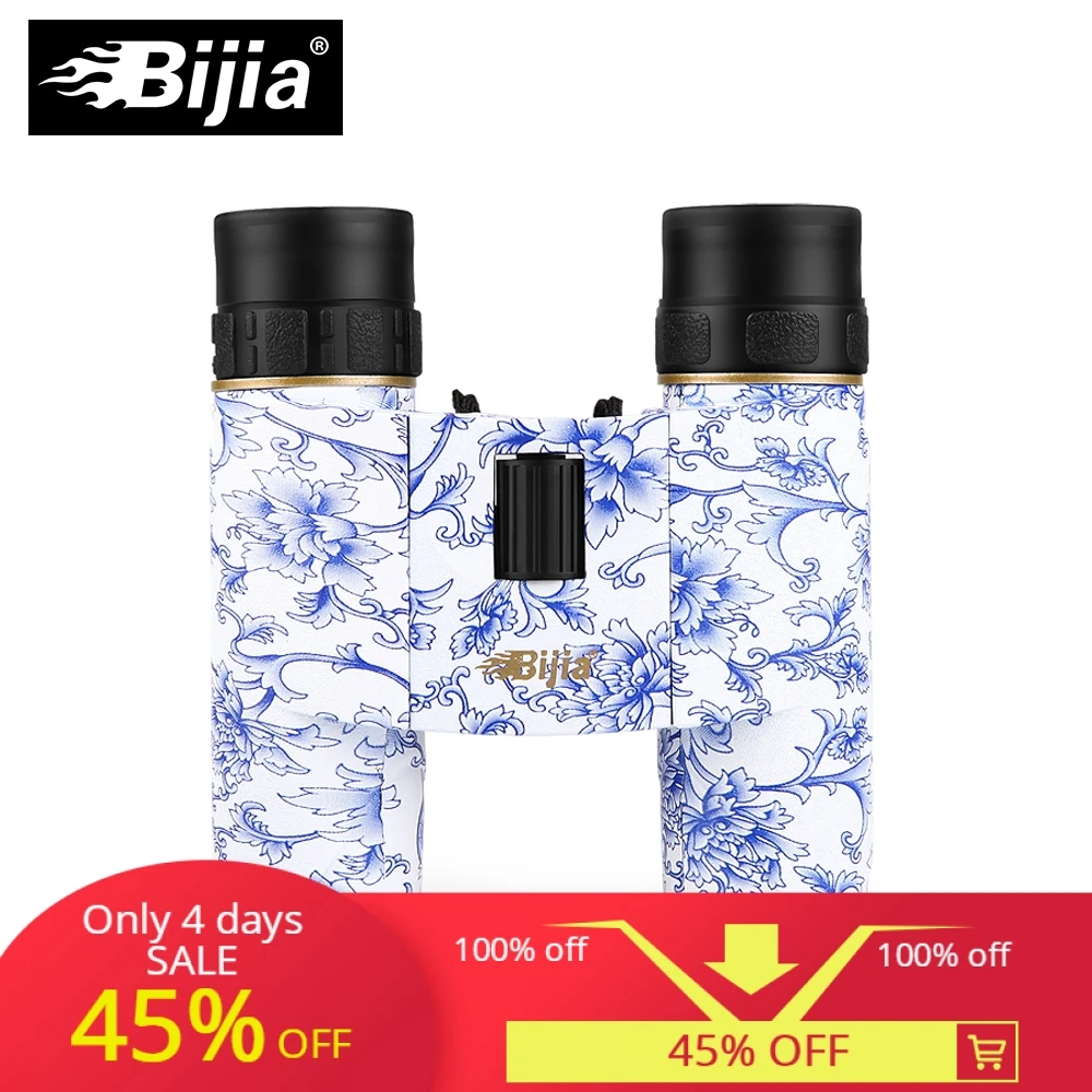 BIJIA 10x25 Портативный зум бинокулярный Кемпинг Пешие Прогулки телескоп для спорта