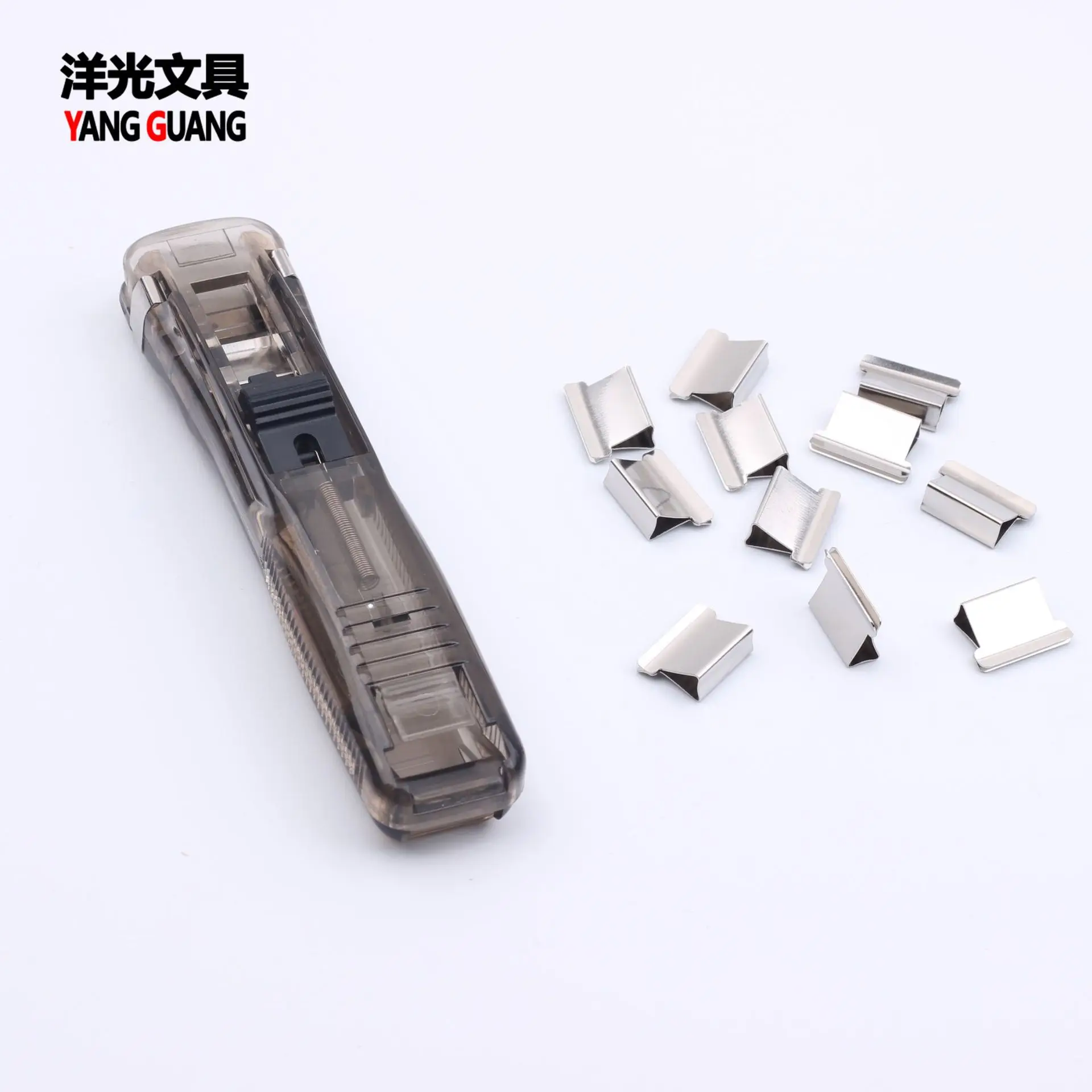 

New Push Clip Stapler Staple Remover Binder Push Clamp Tape Dispenser Paper Clips Office Supplies Set Desktop Stapler Office