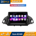 Автомобильный Android 10 мультимедийных навигации для Ford Kuga Escape 2012-2016 стерео аудио видеокамера BT WI-FI интеллигентая (ый) Системы