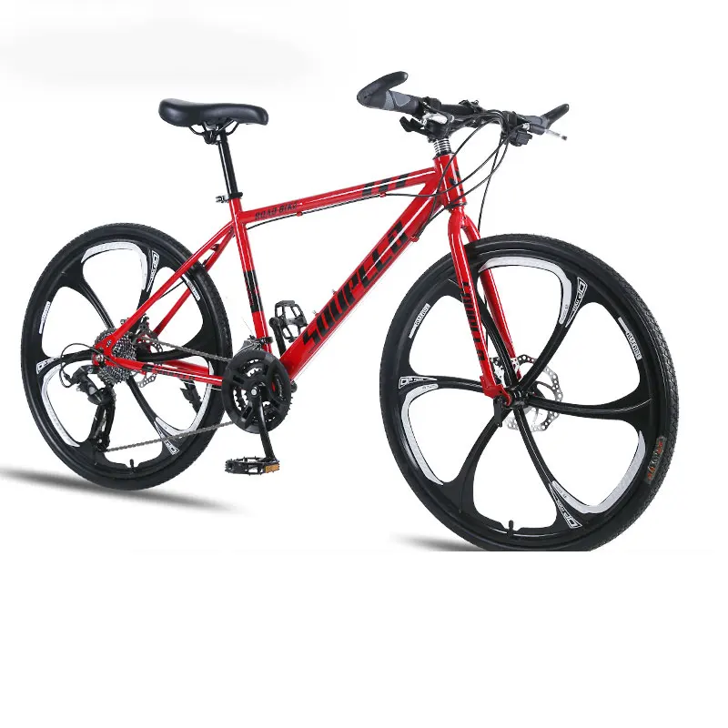 Bestellen Erwachsene Mountainbike 26 Zoll 21 24 27 30 Geschwindigkeit Doppel Disc Bremsen Mit Fünf Messer Ein Rad
