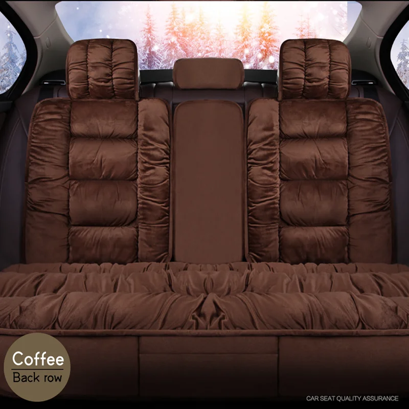 Bestellen Warme Hinten Auto Sitz Abdeckung Universal Winter Plüsch Kissen Faux Pelz Material Für Auto Sitz Protector Mat Auto Innen Zubehör