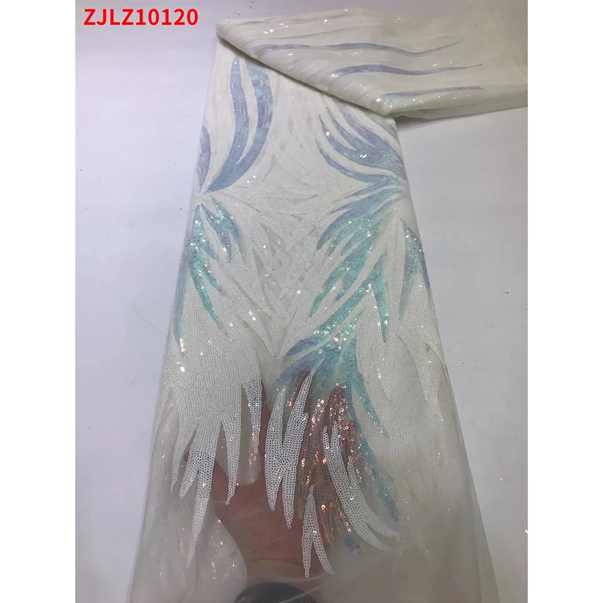 

Guaranteed Quality Ankara Bead piece Lace Bright African Eco-Friendly Tulle ​Cloth For woman Wedding Fabric ZDPZ10120