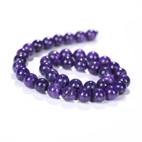 high quality popular 6mm 8mm purple charm natural stone beads loose spacer bead for diy handmade bracelets trendy jewelry 2021