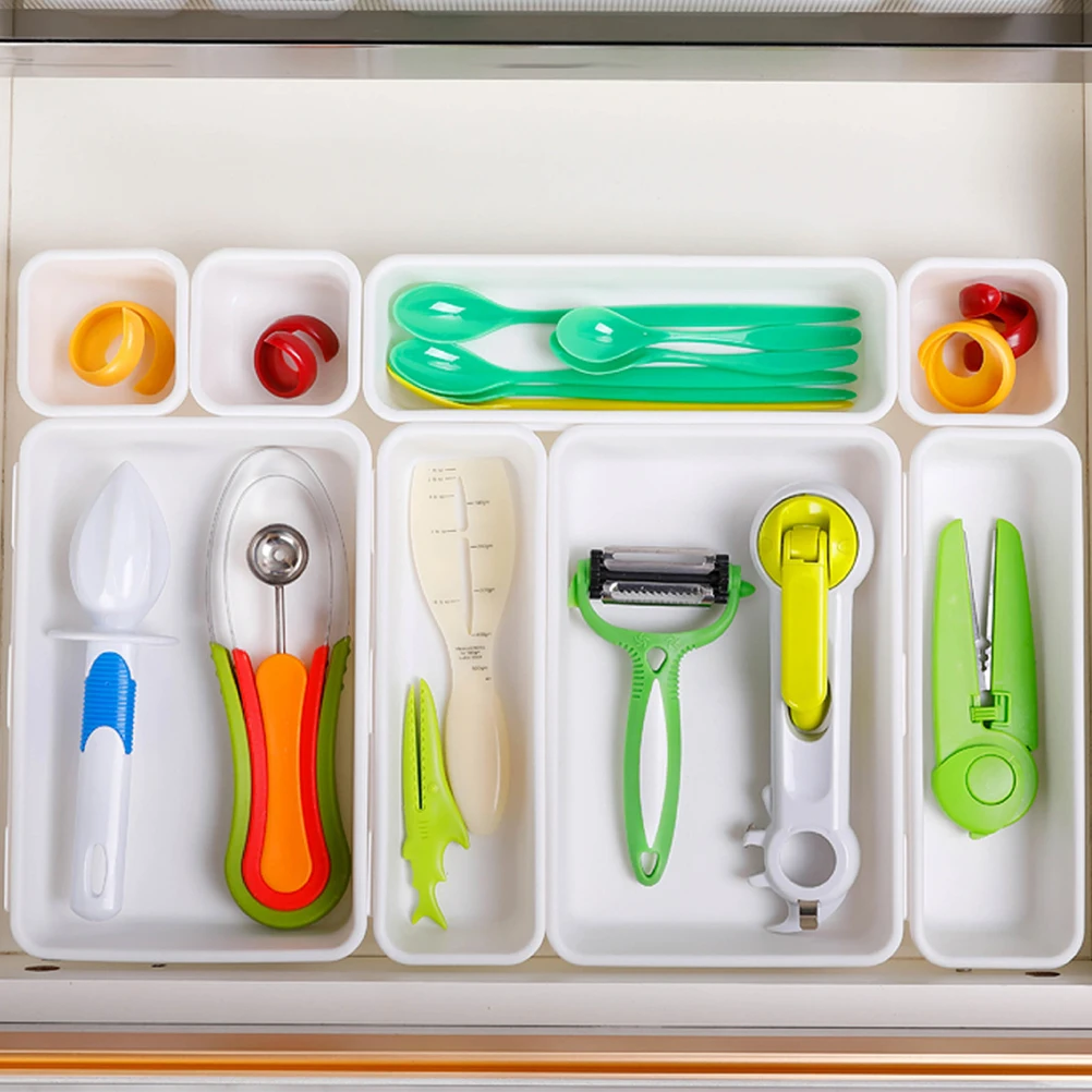 Ящики органайзеры для хранения кухонный шкаф ванной Настольный ящик столовые