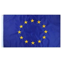 large european union eu flag 90x150cm euro flag of europe super polyester emblem of the council of europe