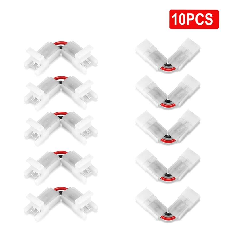 L Форма 2 контактный разъем 3/4Pin 8/10 мм с регулируемым углом наклона разъемы для 3528