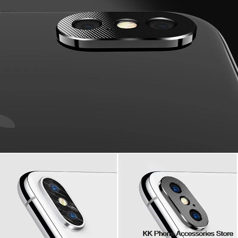 Для iPhone X XS Max XR 7 8 Защита объектива камеры алюминиевый кольцевой чехол для iPhone 6 6s 7 8 Plus Защитная крышка для камеры мобильного объектива