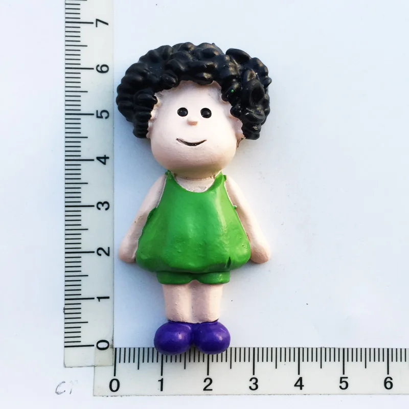 Милые персонажи магниты на холодильник мультфильмов девушка наклейка 3D рисунок