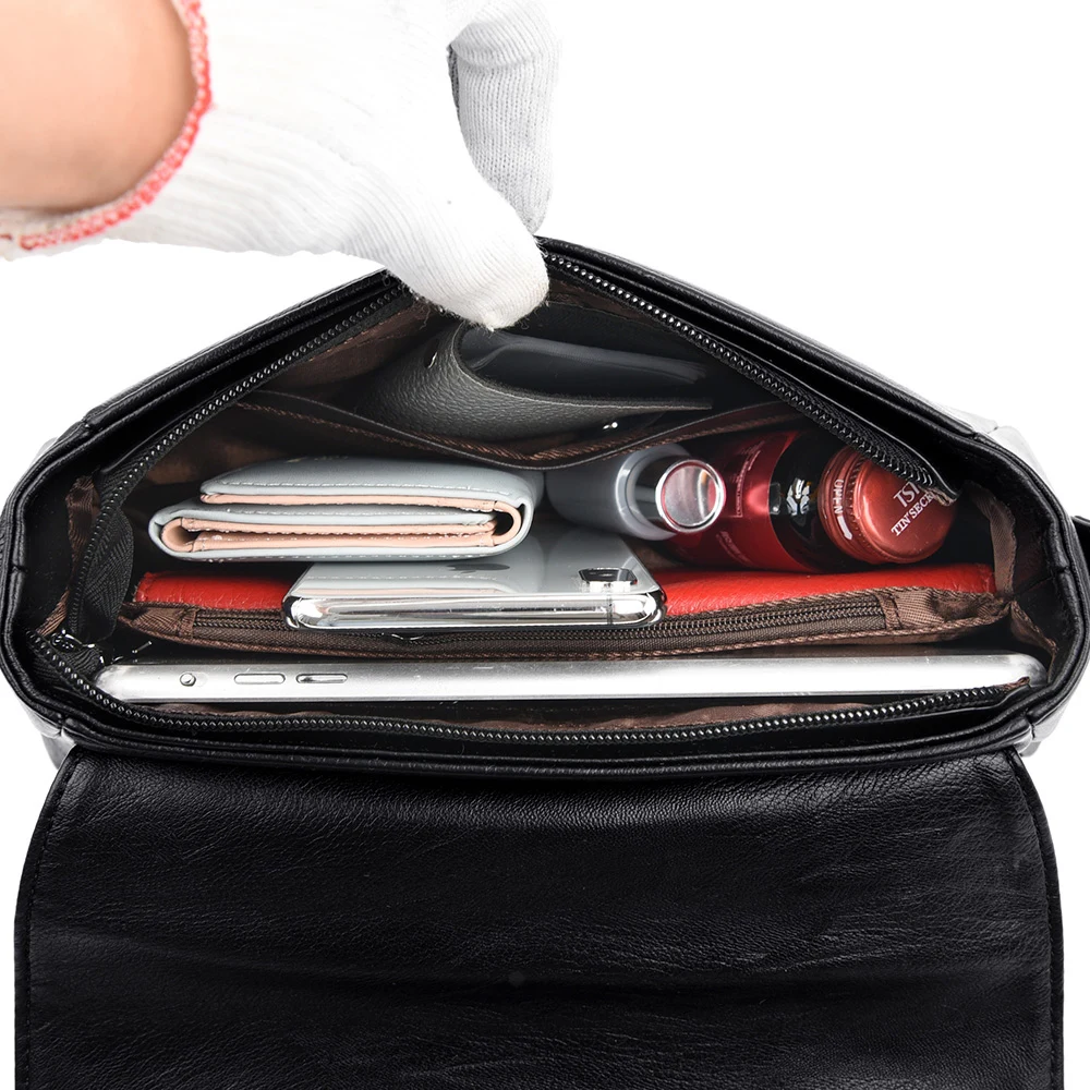 Сумка на плечо женская мессенджер из кожи Роскошный дизайнерский саквояж белый