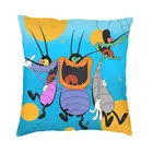 Наволочки Oggy And The тараканов, декоративная Современная комедия декоративная подушка на стул для ТВ-шоу, квадратная наволочка для спальни