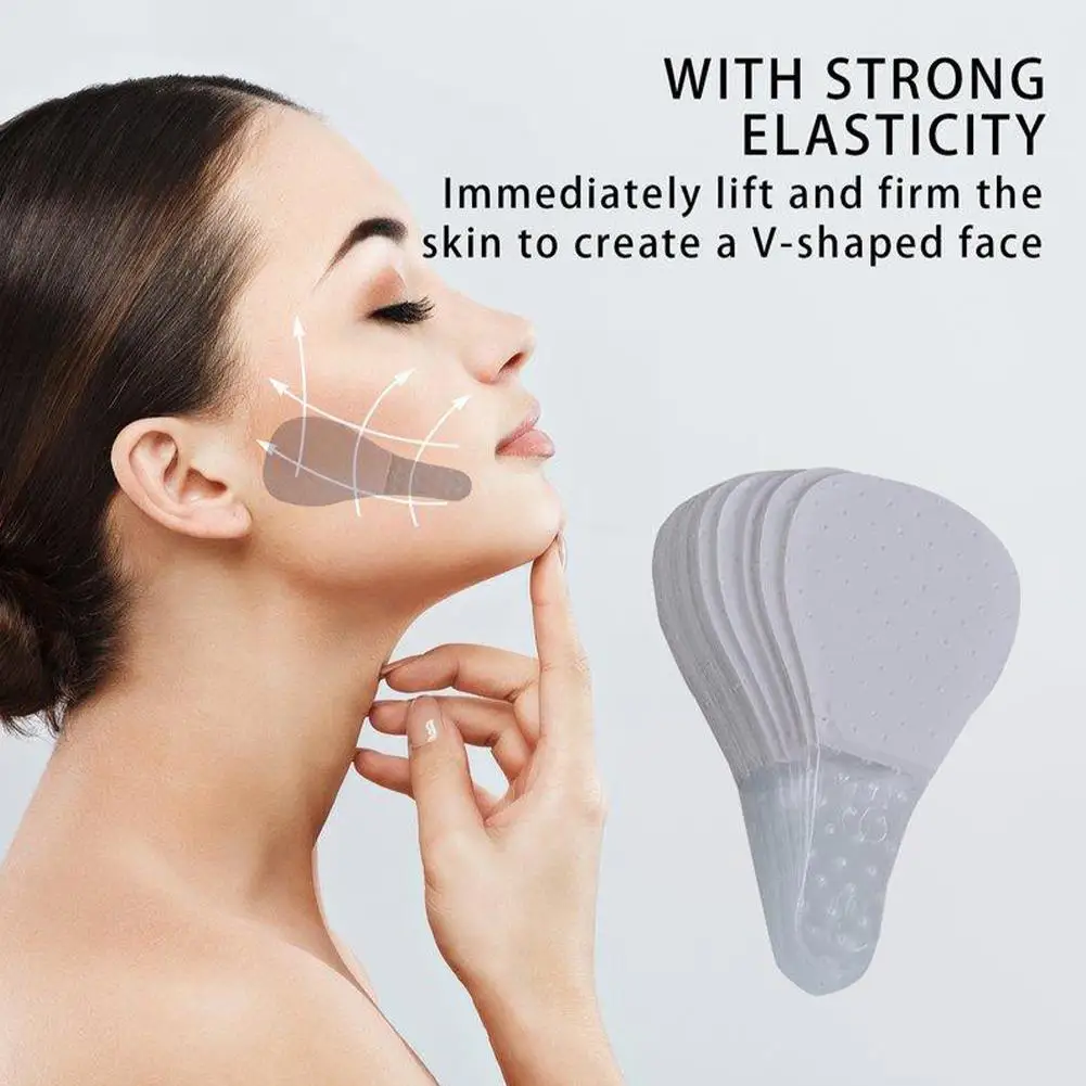 

V-Shape Face Line 40 Pcs /Set Invisible prevent sagging Adhesive Fast Tape skin breakdown Effect Convenient Women Tape Chin X0J3