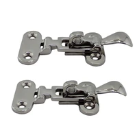 2pcs marine boat deck lock hasp 316 stainless steel lockable hold down clamp anti rattle latch fastener boat yacht accessory