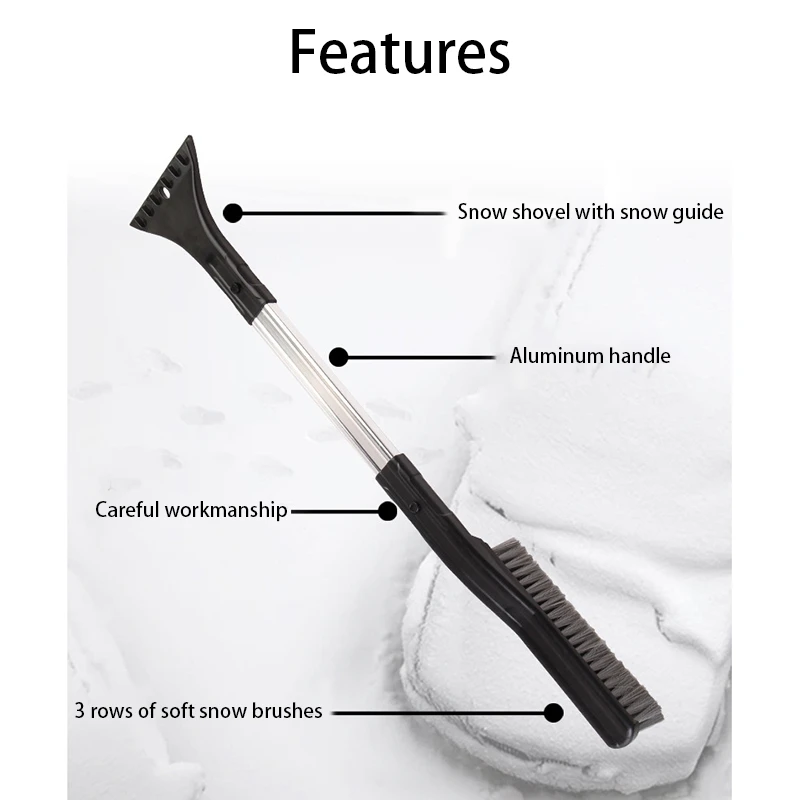 Car Detachable and Easy to Store Snow Shovel for Cold Hard ABS Soft Bristles. | Автомобили и мотоциклы