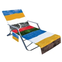 microfiber sun lounger towel cover with pockets beach chair cover beach chair towel with side pockets