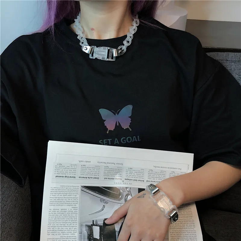 Цепочка-чокер Женская акриловая прозрачная 2020 | Украшения и аксессуары