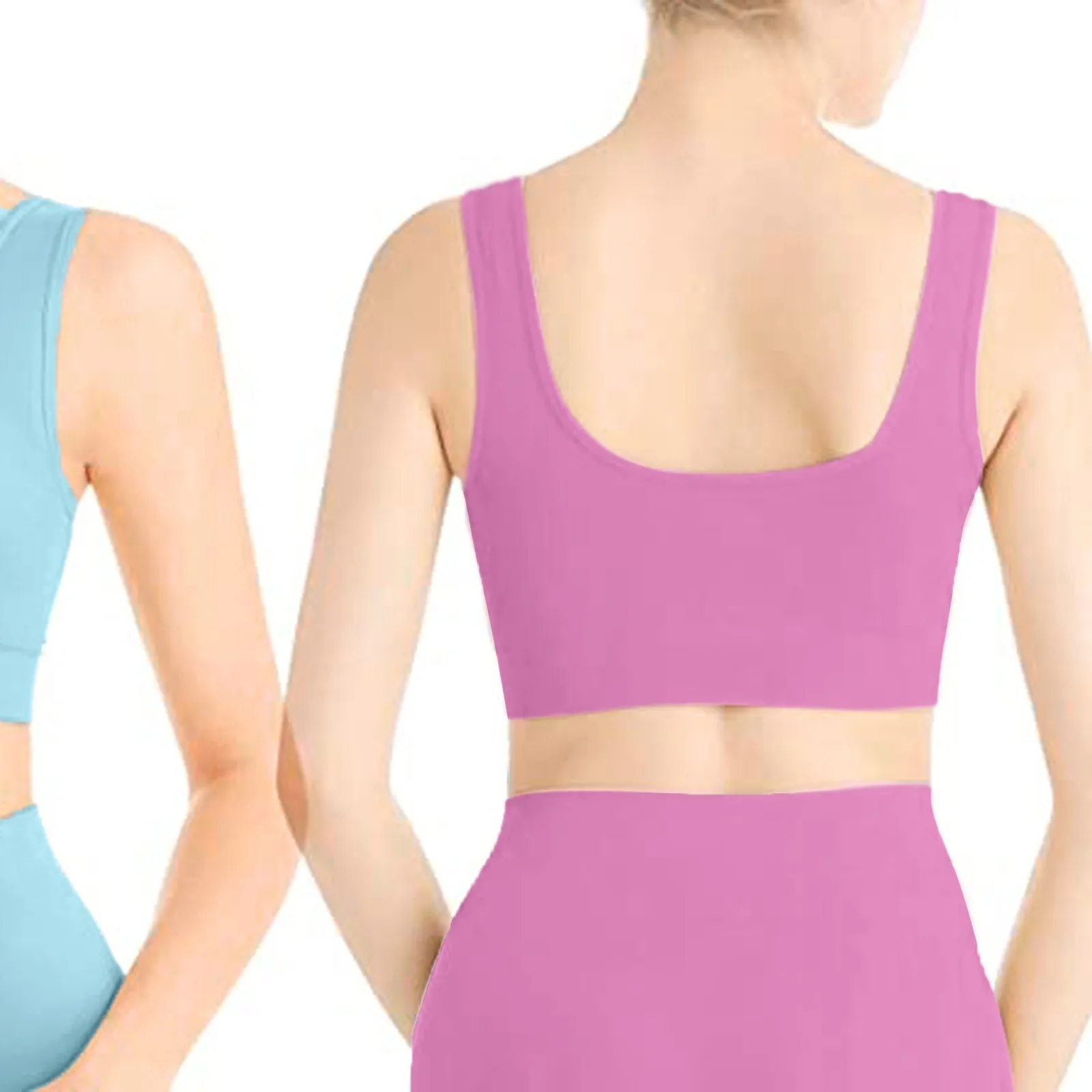

3-pack Comfortable Women's Seamless Bra Sports Bra Wirefree Yoga Bra With Removable Pads For Women Yoga Running Sports Bras