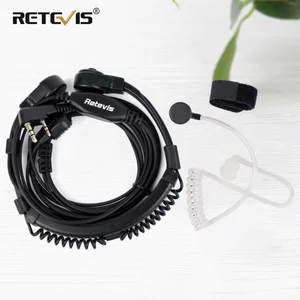 Retevis Выдвижная Горло Микрофон Гарнитуры PTT Walkie Talkie Наушник Для Kenwood Для H777 TYT Baofeng УФ-5R RT5R RT7 RT22