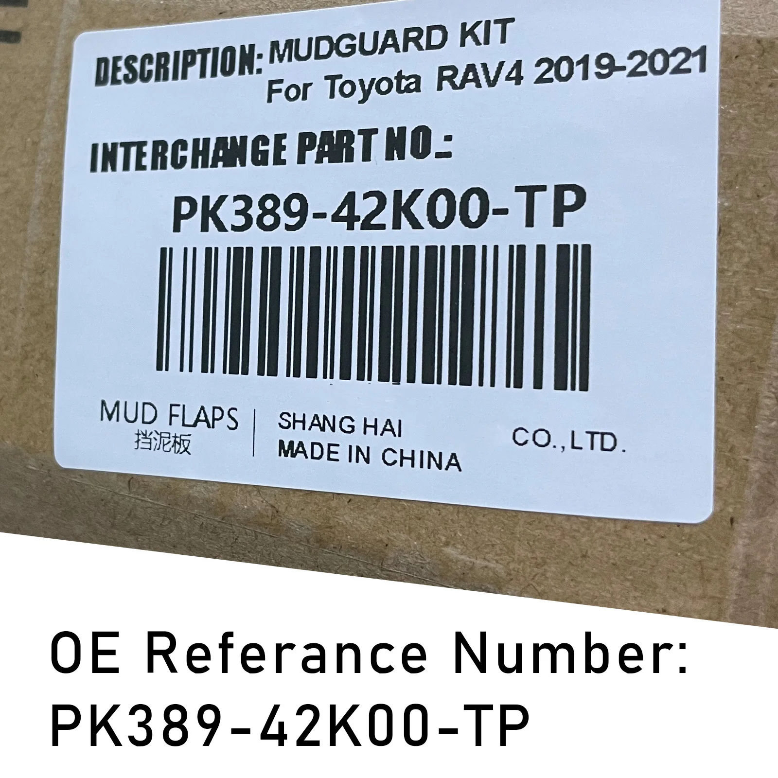 4 шт. передние и задние брызговики для Toyota RAV4 2019 2020 2021 XA50