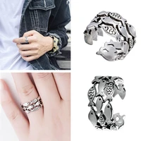 hot new style restoring ancient ways of animals lovely fish creative personality adjustable ring a birthday present