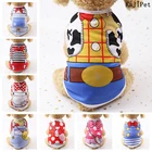 Милая фальшивая лямка, дешевая одежда для собак, летняя с воздухопроницаемой сеткой, с изображением собаки одежда для маленьких собак, футболка для питомца, смешная одежда для собак