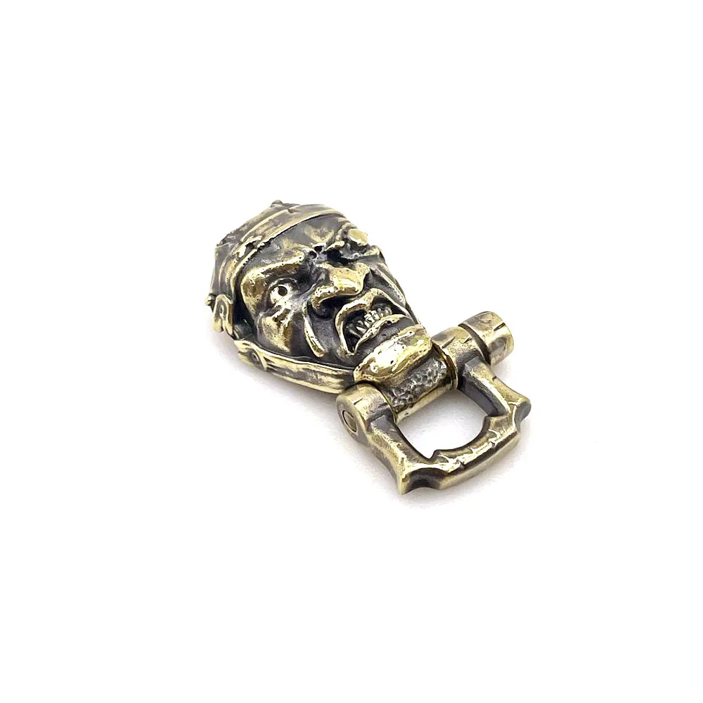 1 Set DIY Part EDC Wear Paracord Bracelet Buckle Brass Pirate Charms Gift For Men Women