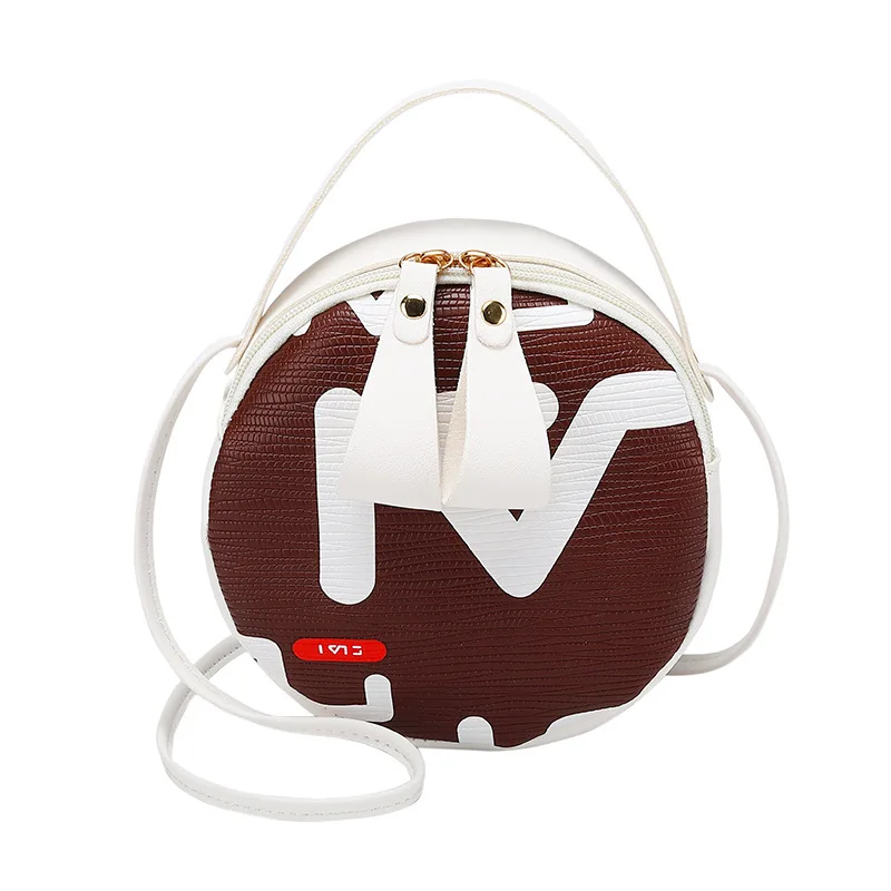 Женская маленькая круглая сумка с принтом лето осень 2020 корейский стиль Новая