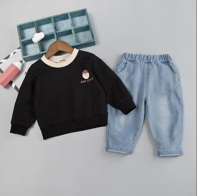 2020 новая весенняя детская хлопковая Спортивная одежда для мальчиков Детская