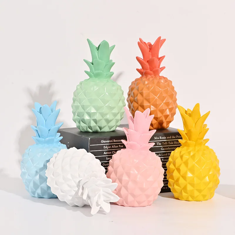 

Money Box Sculpture Pineapple Statue Home Decor Nordic Living Room Creative Figurine Modern Home Decoration Porch