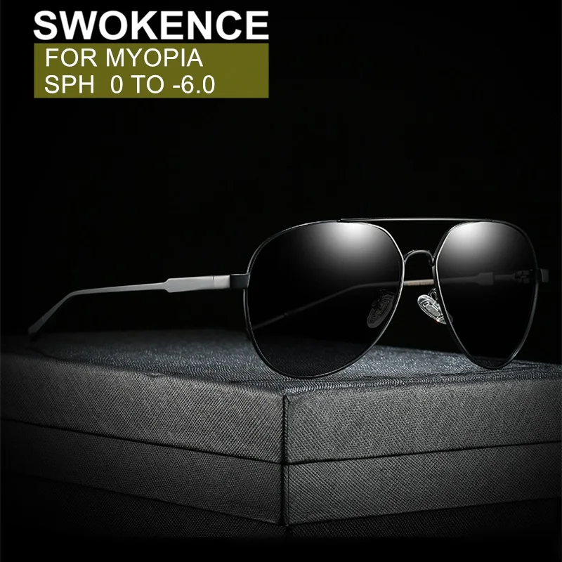 Очки для близорукости SWOKENCE Dioptre от 0 до 6 поляризационные солнцезащитные очки