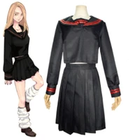 anime tokyo revengers shiba yuzuha cosplay costume sailor school uniform women dress