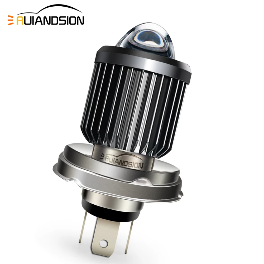 RUIANDSION 1 шт. BA20d H6 P45T R2 H4 HB2 HS1 P43T 9003 мотоциклетная фара мопед автомобильный налобный