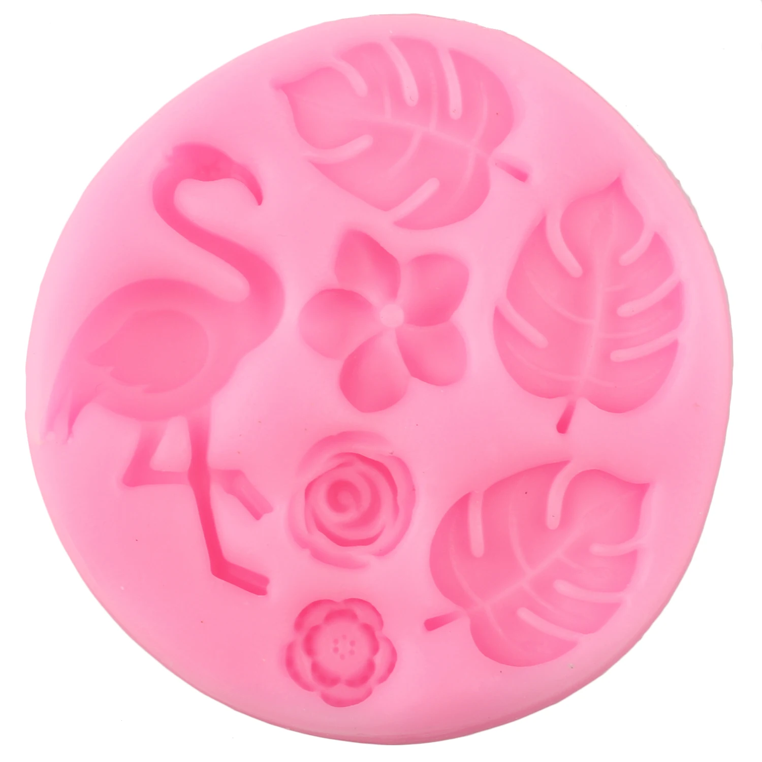 3D Фламинго Роза Силиконовые формы черепаха листьев Fondant Mold детский наряд для дня