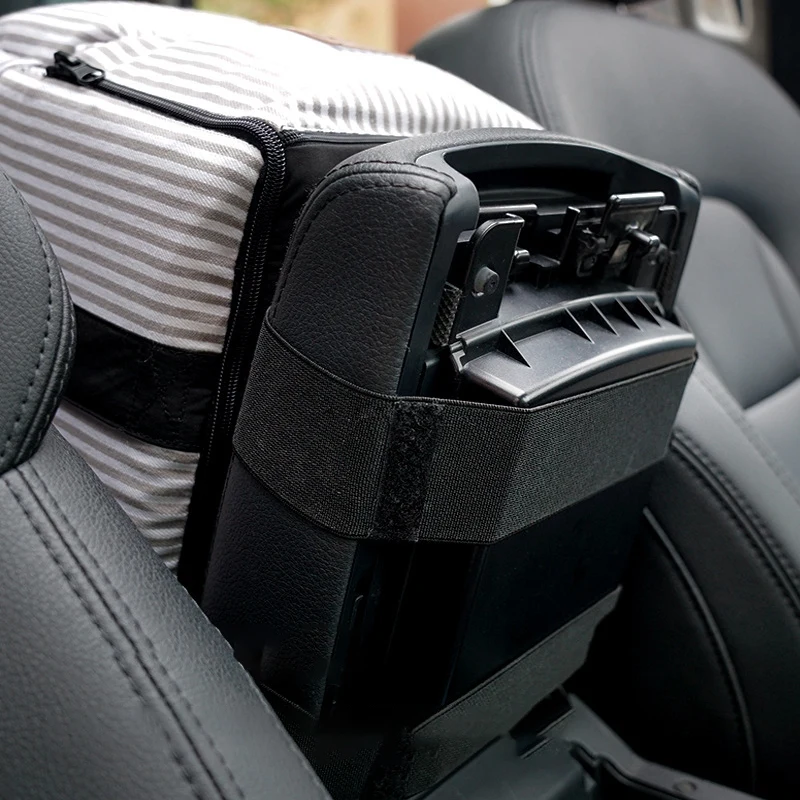 

Car Armrest Box Pet Carrier Seat Nonslip Quilted Pet Car Carrier Seat for Dog Bags for Small Dog Cat Outdoor Travel