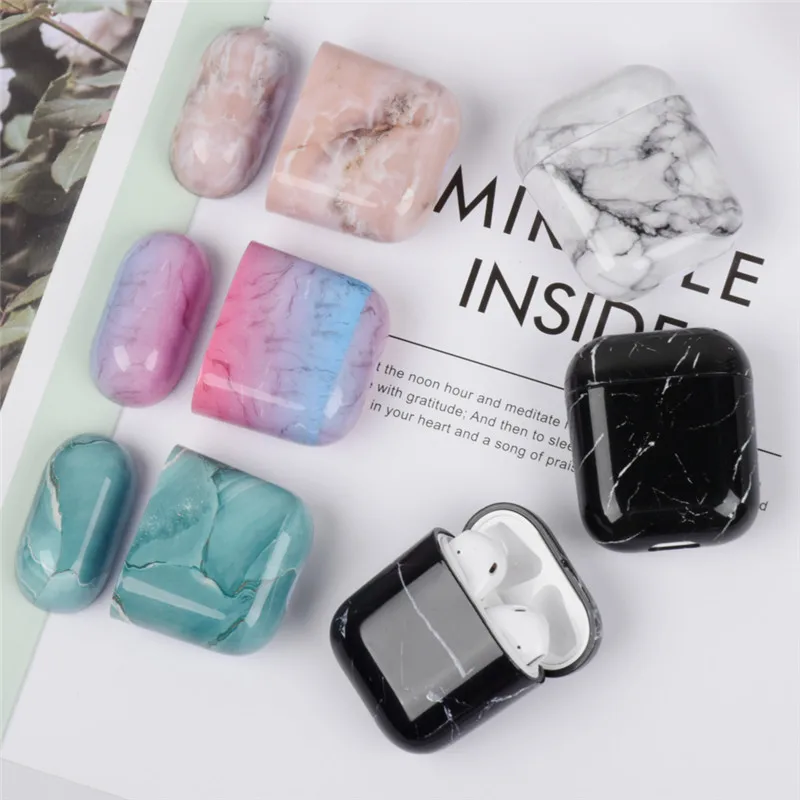 

Cute Case for Airpods Case Marble Cover for Airpod 2 1 Cases Earphone Accessories Headphone Protective Case Charging Box Coque