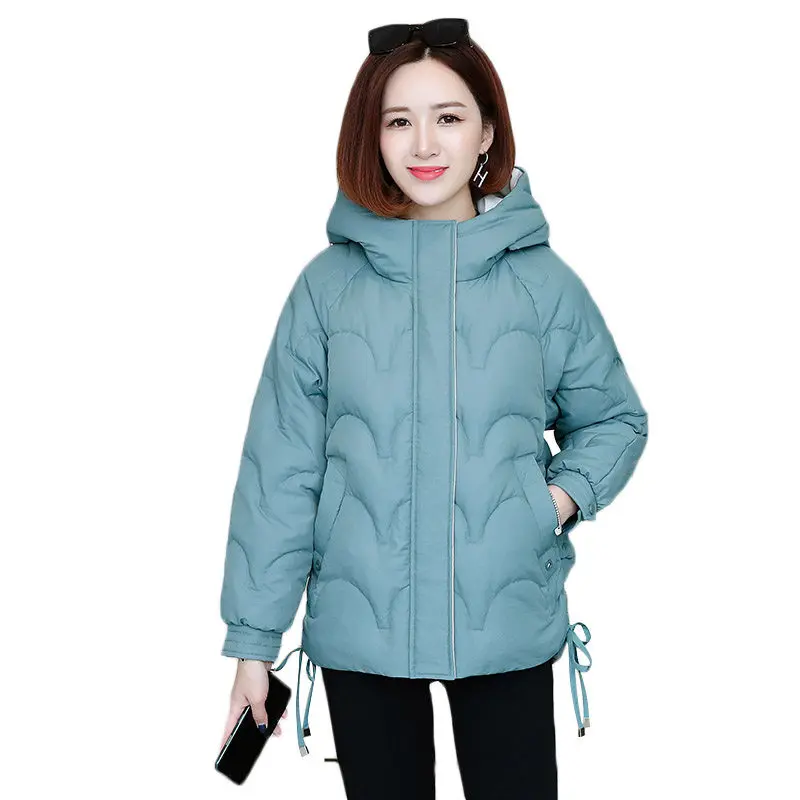 

2020 New Cotton Padded Jacket Hooded Plus Size Women Coats Women Winter Jacket Short Warm Parkas Female Outerwear sf0014