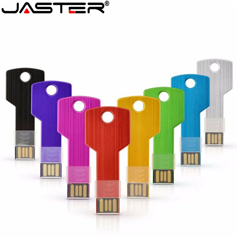 Металлический ключ Форма флеш диск USB 2 0 ГБ 4 8 16 32 64 128 накопителей и более 10 шт.