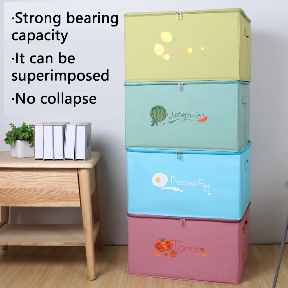 

Sundries Storage box Folding Organizer boxes Books And Clothes Storage Box Oxford cloth Toys Organizer Box Fabric With Zipper