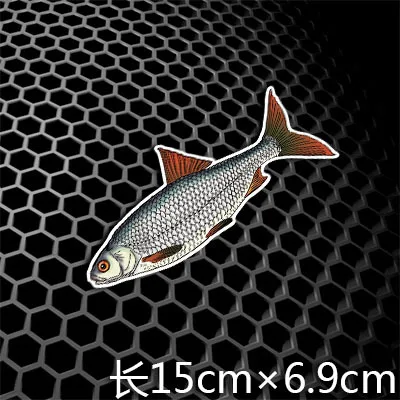 H3269 150x69mm Белая приманка на окуня Weever Bass, наклейки для автомобиля, наклейки для рыбалки, авто, оконный хвост, рыбный бак, автомобильный стиль, 3 м - Название цвета: H3269 150x69mm