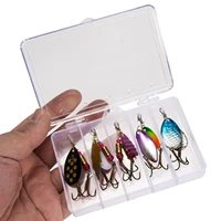 1 box freshwater saltwater fishing spoon silicone lures bait lures