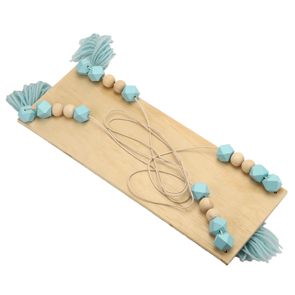 

Nordic Storage Shelf Rack Wooden Bead Tassels Wood Wall Clapboard Wall Hanging Decoration for Children Room Party Gifts
