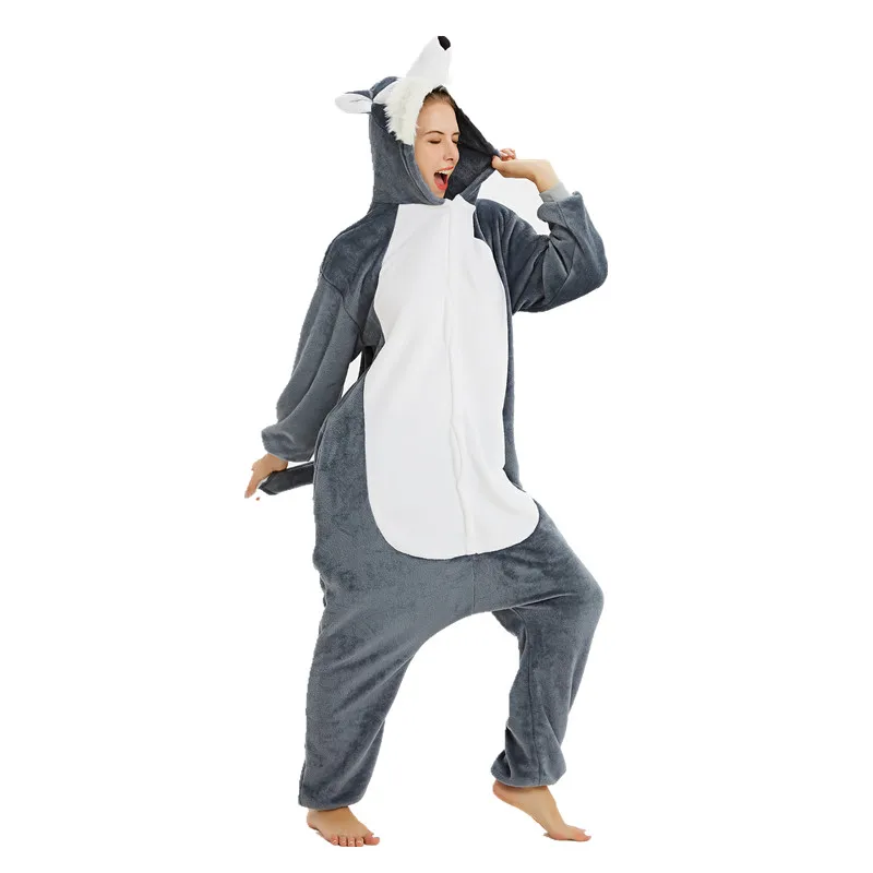Triceratops Dinosaur Husky Minotaur Cat Lion Panda mongoose Kigurumi for Adults Halloween Cosplay Costumes Onesies Pajamas | Тематическая