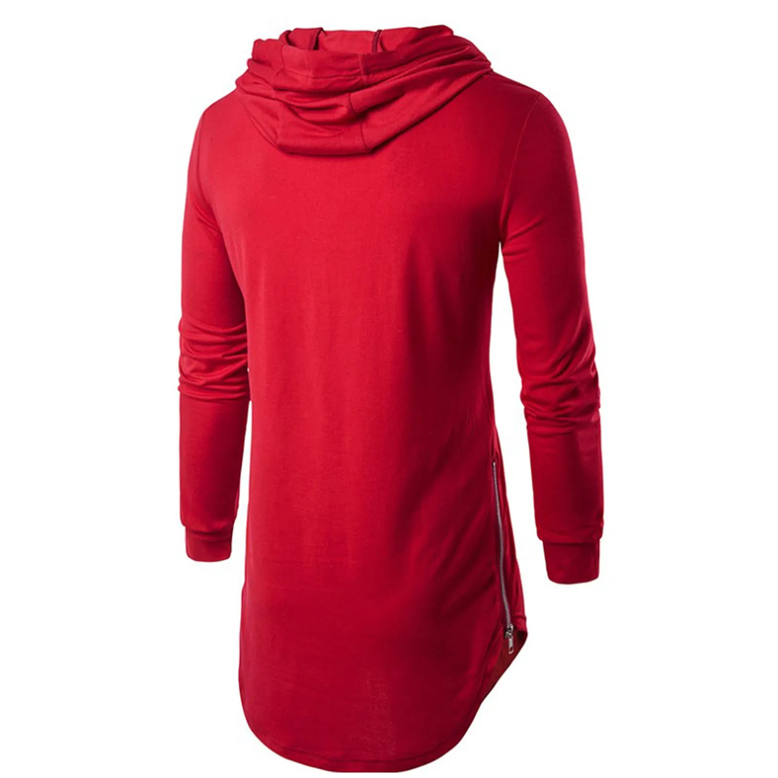 

Men's Casual Hipster Long Sleeve Drawstring Hooded Shirts Fashion Zipper Hoodie Gym Sports Fitness Workout Sweatshirt Pullover